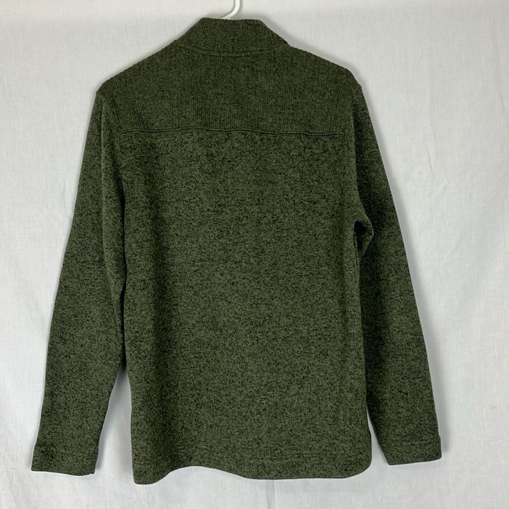 Soft Green Telluride 1/4 Zip Sweatshirt - Picture 4 of 5